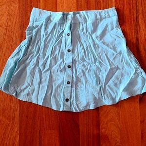 Light blue mini skirt